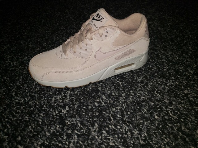 nike air max 90 ultra leather trainers in black