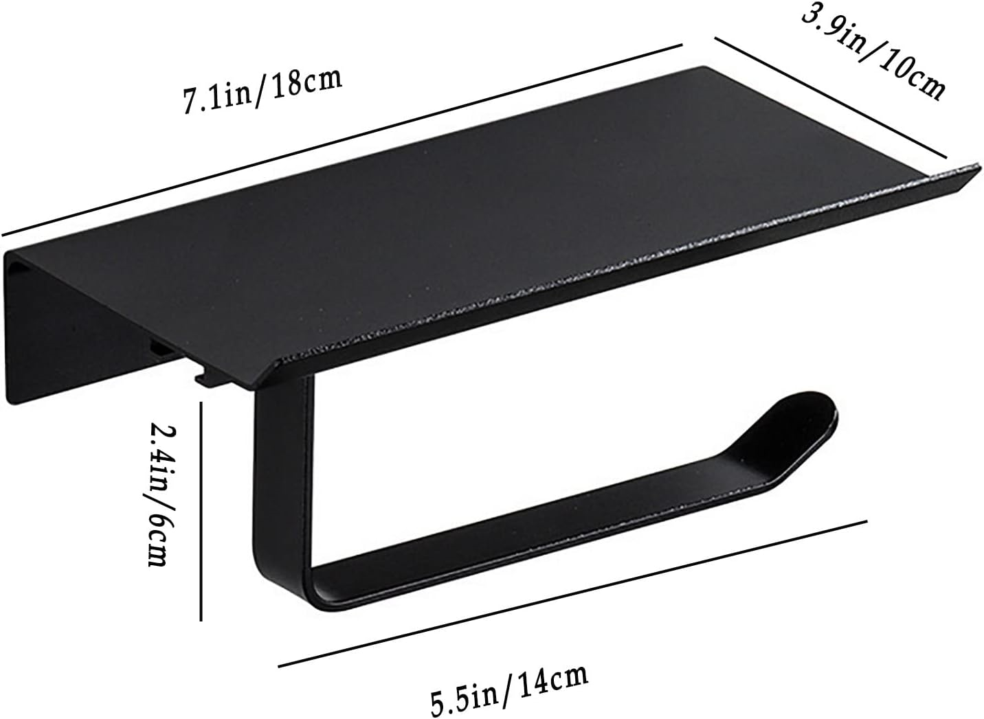 Toilet Paper Holder with Shelf Bathroom Toilet Paper Holder with