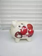 Piggy Bank M Z Berger And Co Sports Football Baseball Soccer Basketball 