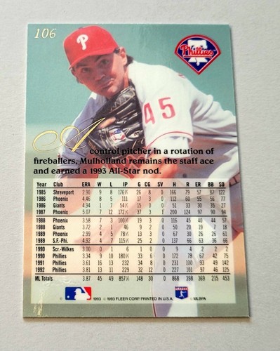 1993 Flair Baseball MLB Trading Cards #1-200 U-Pick/Complete Your Set - Picture 123 of 211