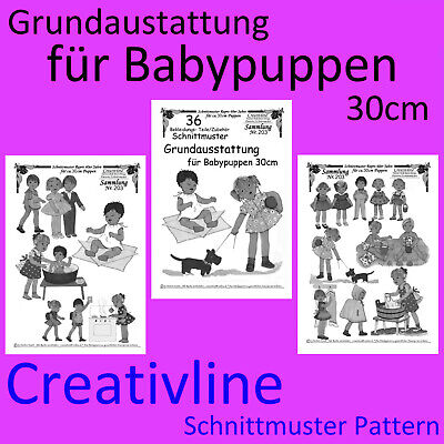 Schnittmuster Puppenkleidung Babypuppen 30cm Ebay