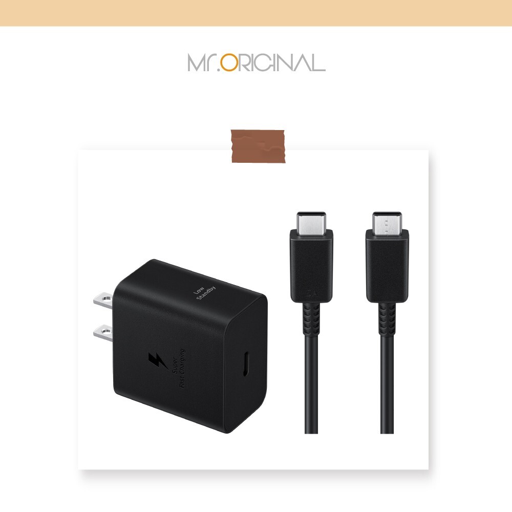 Original Samsung Official 45W PD Power Adapter with USB-C Cable