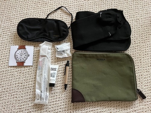 NR American Airlines Shinola detroit BusinessClass Amenity kit Toiletries Travel