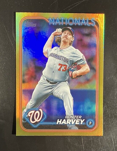 2024 Topps Update Gold Foil Hunter Harvey Washington Nationals #US101