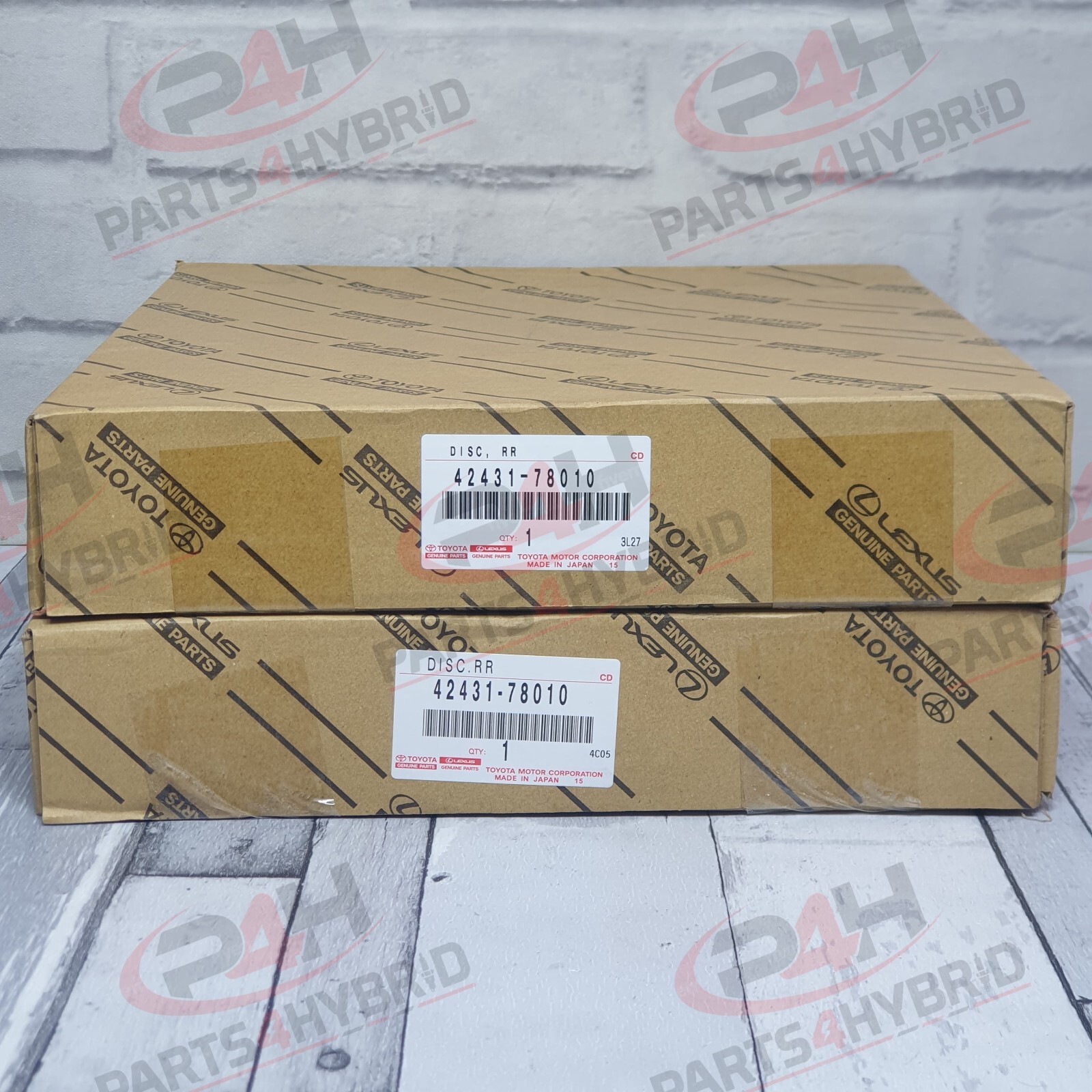 Genuine Toyota Rav4 Rear Brake Discs Axaa52 2.5L 2018-2022 Oem Part 42431-78010