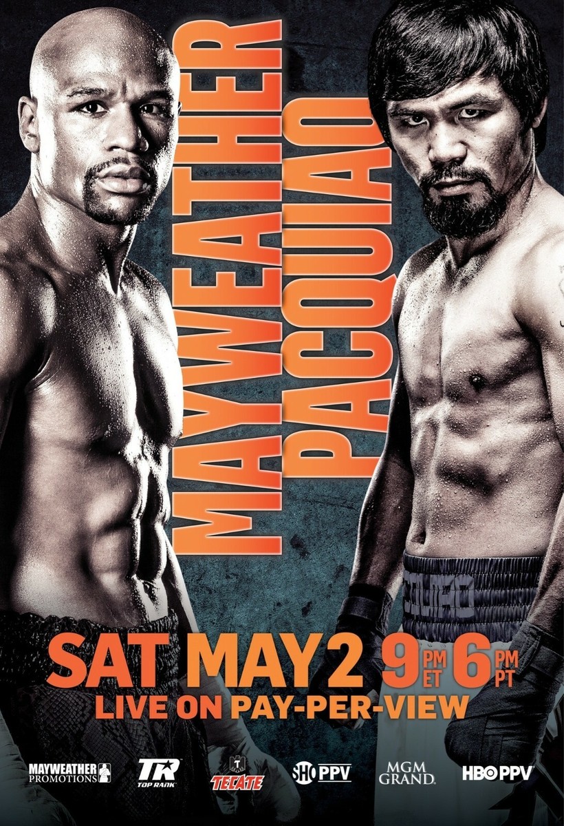Floyd Mayweather vs Manny Pacquiao Poster | Framed | Boxing | NEW