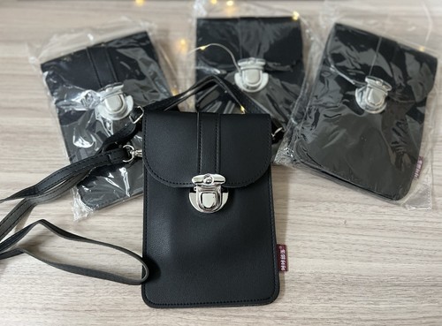 Pantalla Táctil Bandolera Teléfono Celular Cartera Correa para el Hombro Cartera Mujeres Negro Nuevo - Imagen 2 de 9