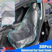 30pcs For Mechanic Bodyshop Disposable Plastic Car Seat Plastic Cover Waterproof