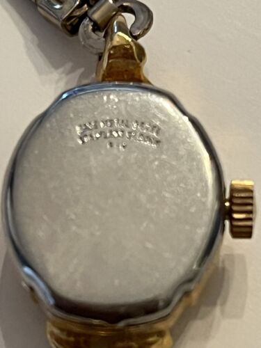 Reloj suizo de cuerda vintage LONGINE 25 tono dorado cristal acento funciona - Imagen 3 de 4