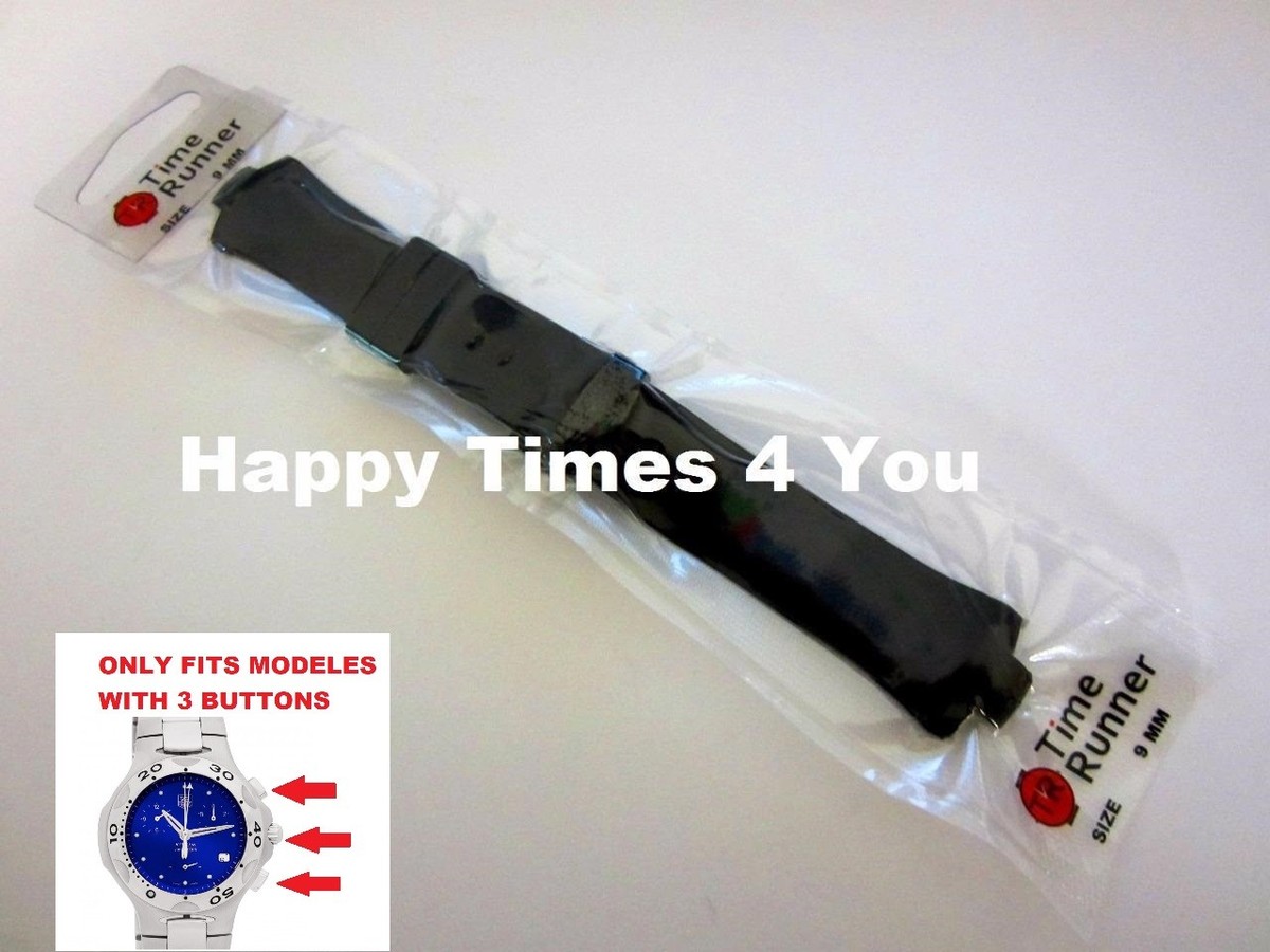 Tag Heuer Kirium Rubber Watch Band Strap Bracelet Replacement