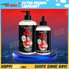 Naughty Jane's Sex Sauce Extra Creamy Lubricant Hybrid Spunk Realistic Cum Lube