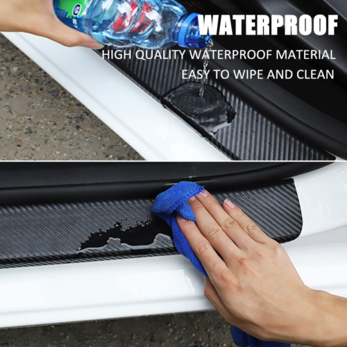 4x For Ram 1500 Carbon Fiber Cab Truck Door Sill Scuff Plates Protector Cover - Bild 9 von 12