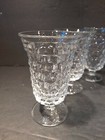 Set of 5 Vintage Fostoria American Juice Glasses 4.75" plus 5.5" Wine — photo 3