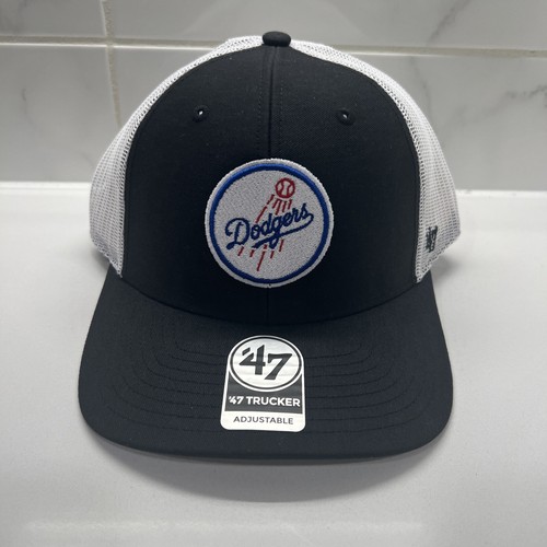 '47 Brand LA Los Angeles Dodgers schwarz weiß Alt Trucker Snapback verstellbar Mütze