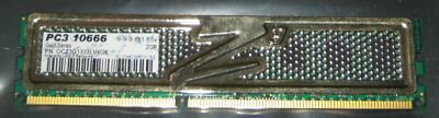 1x 2GB OCZ GOLD DDR3 RAM 1333MHz PC3-10666U DIMM 240-pol. CL9 OCZ3G1333LV4GK