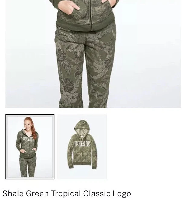 UNDERCOVER Felpa con cappuccio e zip intera nuova con etichetta Victoria’s Secret ROSA Everyday Lounge perfetta S