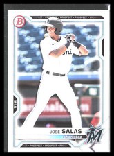 Jose Salas 2021 Bowman Draft #BD-169     Miami Marlins