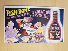 1969 Topps Wacky Ads #35 Fish-Bone Russian Dressing