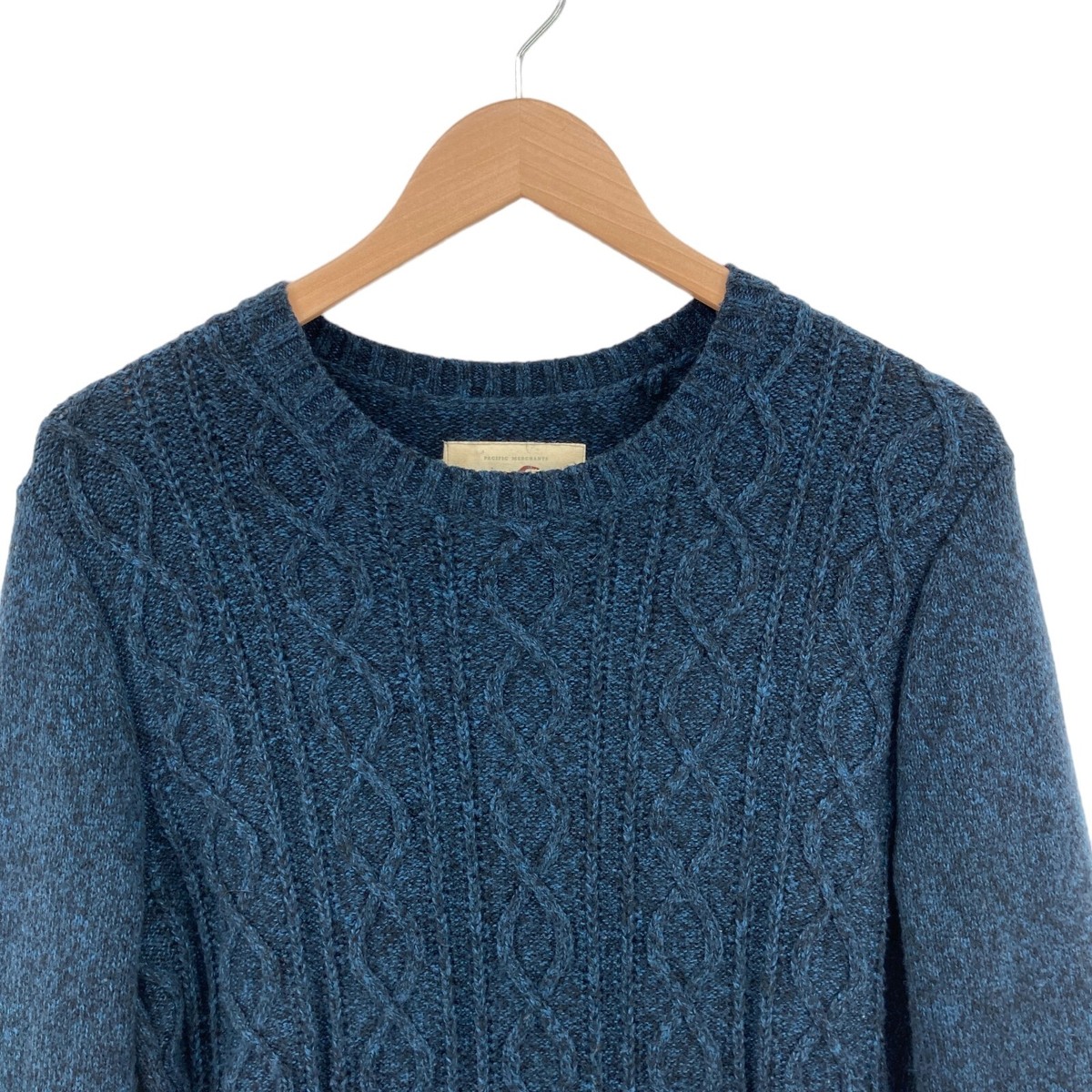 ニット・セーター ASCLO Washesable Round Knit (17color) Hollister Sweater Womens Small Zinc Color Knit Cotton Blend