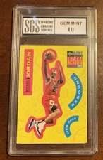 1996 Collectors Choice 'Stick-Ums Red Jersey' - Michael Jordan #S30 SGS Grade 10