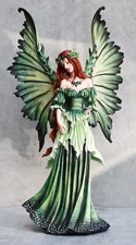 Ebros Amy Brown Large Lady of The Forest Green Tribal Fairy Figurine 19.5" H