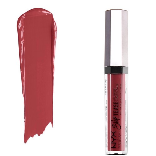 NYX Slip Tease Lip Lacquer Full Color STLL07 Rosy Outlook 0.10 Oz New Sealed