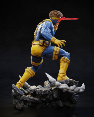 X-Men Cyclops 1/6 Vinyl Model Kitビニールキット Marvel 1993 Horizon X-Men 1/6 Cyclops Custom LED Visor Vinyl