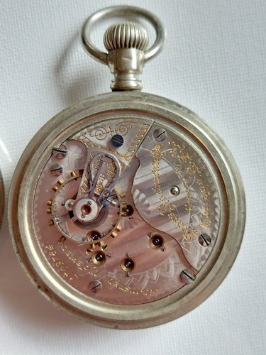 Sears Roebuck & Co. Chicago Illinois 17J Taschenuhr Modell 6 Klasse 64 LÄUFT - Bild 5 von 7