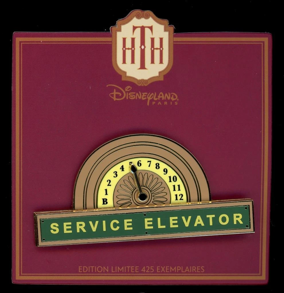 DLP DLRP Paris Hollywood Tower Terror Hotel Service Elevator LE 425 Disney Pin