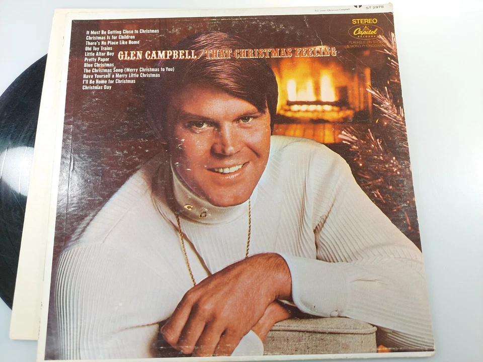 Glen Campbell That Christmas Feeling 1968 Vinyl Record LP  Foto 4 de 4