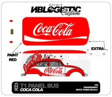 T1 PANEL BUS Custom Universal WaterSlide Decal for hot wheels  1/64 Scale
