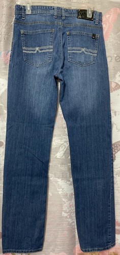 Buffalo David Bitton Jeans 20 Boys Youth Teens Blue Denim Slim Straight Dark - Picture 3 of 10
