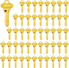 50 PCS Brass Finish Uncut Key Blanks SC4 (6SH1) Blank Keys 6 Pin