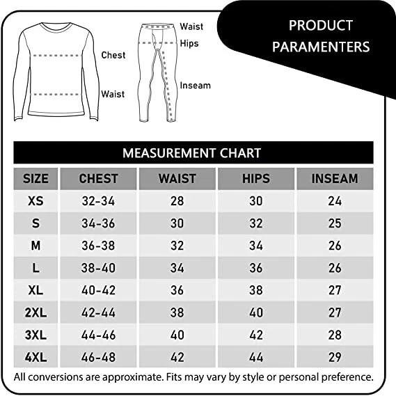 Men s Thermal Long Sleeve Shirts Winter Gear Base Layer Top