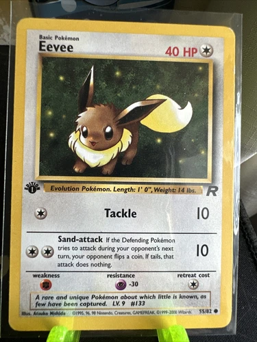 Pokémon TCG Eevee Team Rocket 55 Regular 1st Edition Common