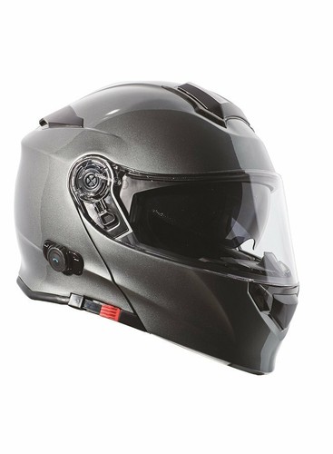 TORC T-28B United Silver Modular Bluetooth Motorcycle Helmet - Picture 1 of 4