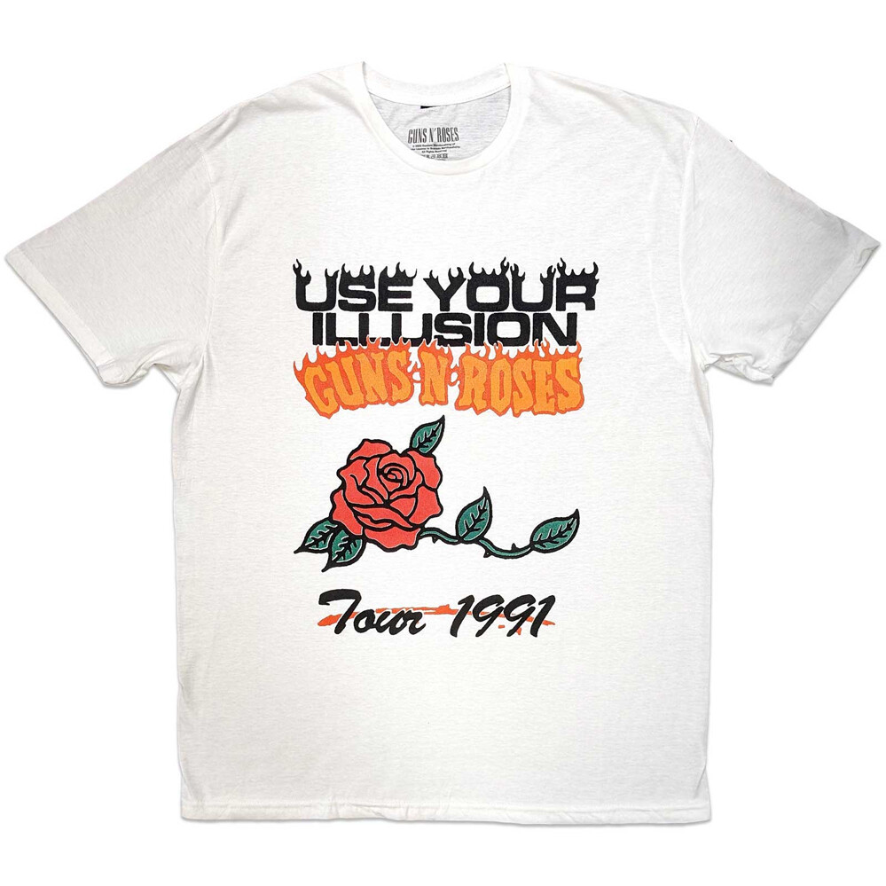 Guns N Roses - Use Your Illusion Tour 1991 - White t-shirt | eBay
