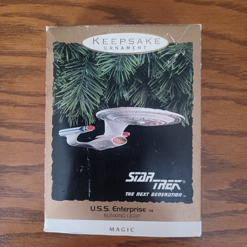 NEW 1993 Star Trek Next Generation Enterprise Magic Hallmark Keepsake Ornament
