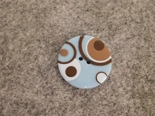 4 Pack Button 2-hole Resin Buttons 1-1/4in 32mm Craft Sewing Scrapbooking 