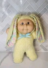 Cabbage Patch Kids Babyland Bunny yellow  floral ears Hasbro 1990 Easter vintage