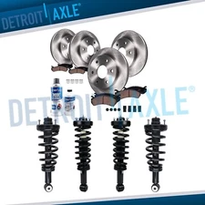 14pc Front Rear Brake Rotors Ceramic Pads Struts Spring for Expedition Navigator