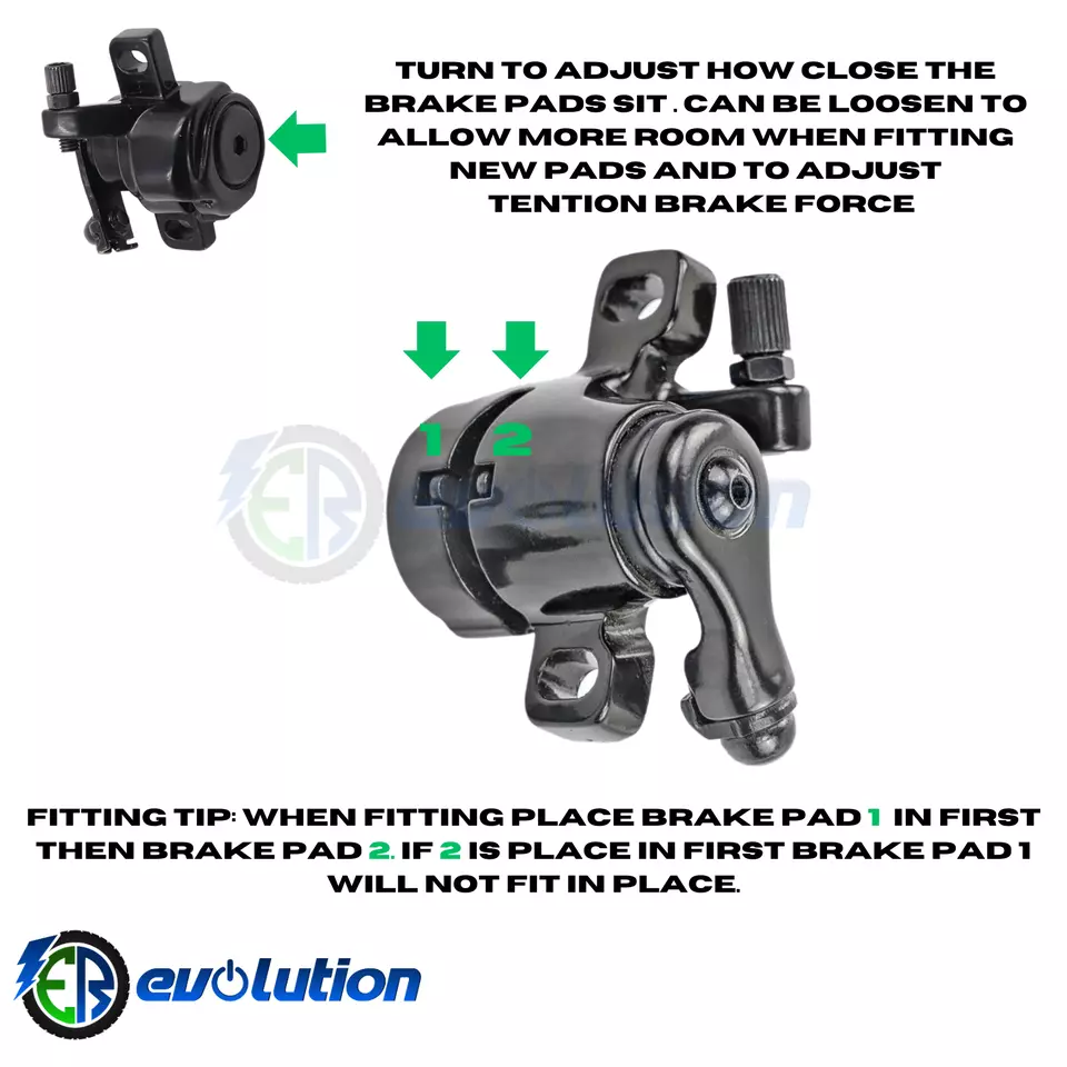 Fiido Brake Pads Ceramic For D1/D2/D2S/D3/D3S/D4S/L2/L3/Q1/Q1S/M1/M1Pro NEW UK - Image 3 of 4