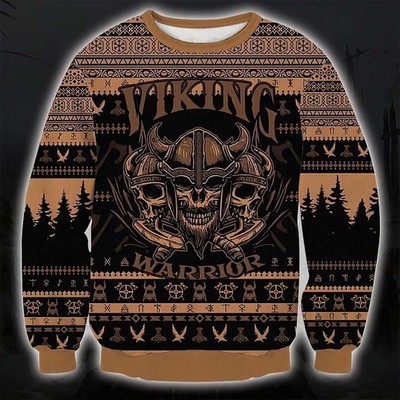 Viking Warrior Christmas Sweate