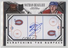 2013 Panini Crown Royale Scratching the Surface Nathan Beaulieu #SC-NBE Auto 3p5