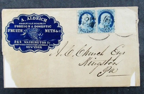 nystamps US Stamp # 23 Used $3000 Rare Early Cover             M20x750