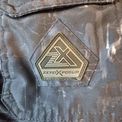 ZeroXposure Boarding Co Mens Hooded Bue Gray White Jacket Size Large Snowboard - Picture 7 of 23