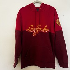 Harry Potter 2X Gryffindor Crest Hoodie Pullover Wizarding World Red 2X