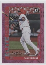 2021 Panini Donruss Elite Series Pink Fireworks Yadier Molina #ES12 1u6