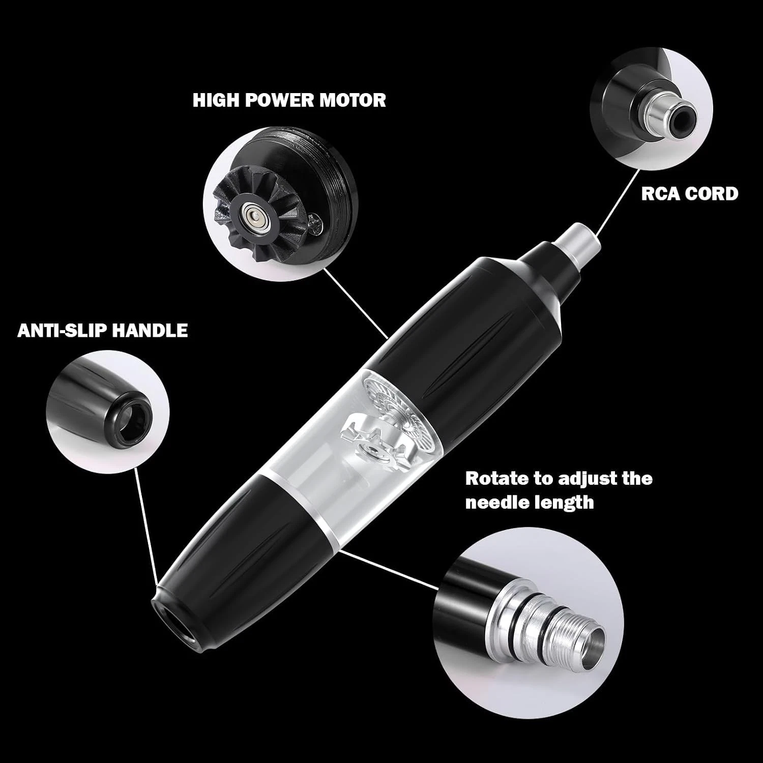 Eyebrow Microblading Tattoo Machine Kit, Professional Complete Wireless Tattoo G - product detail image 4
