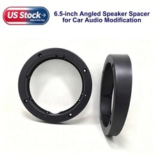 2 Pack 6.5" Angled Speaker Spacer 15mm Waterproof Car Audio Pad Mount Bracket